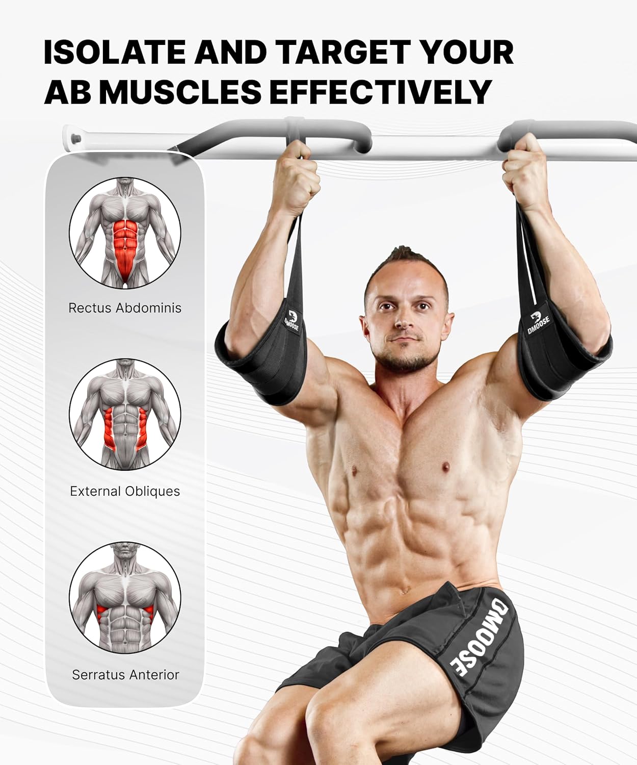 Thumbnail 6 de DMoose Fitness Hanging Ab Straps for Core Training