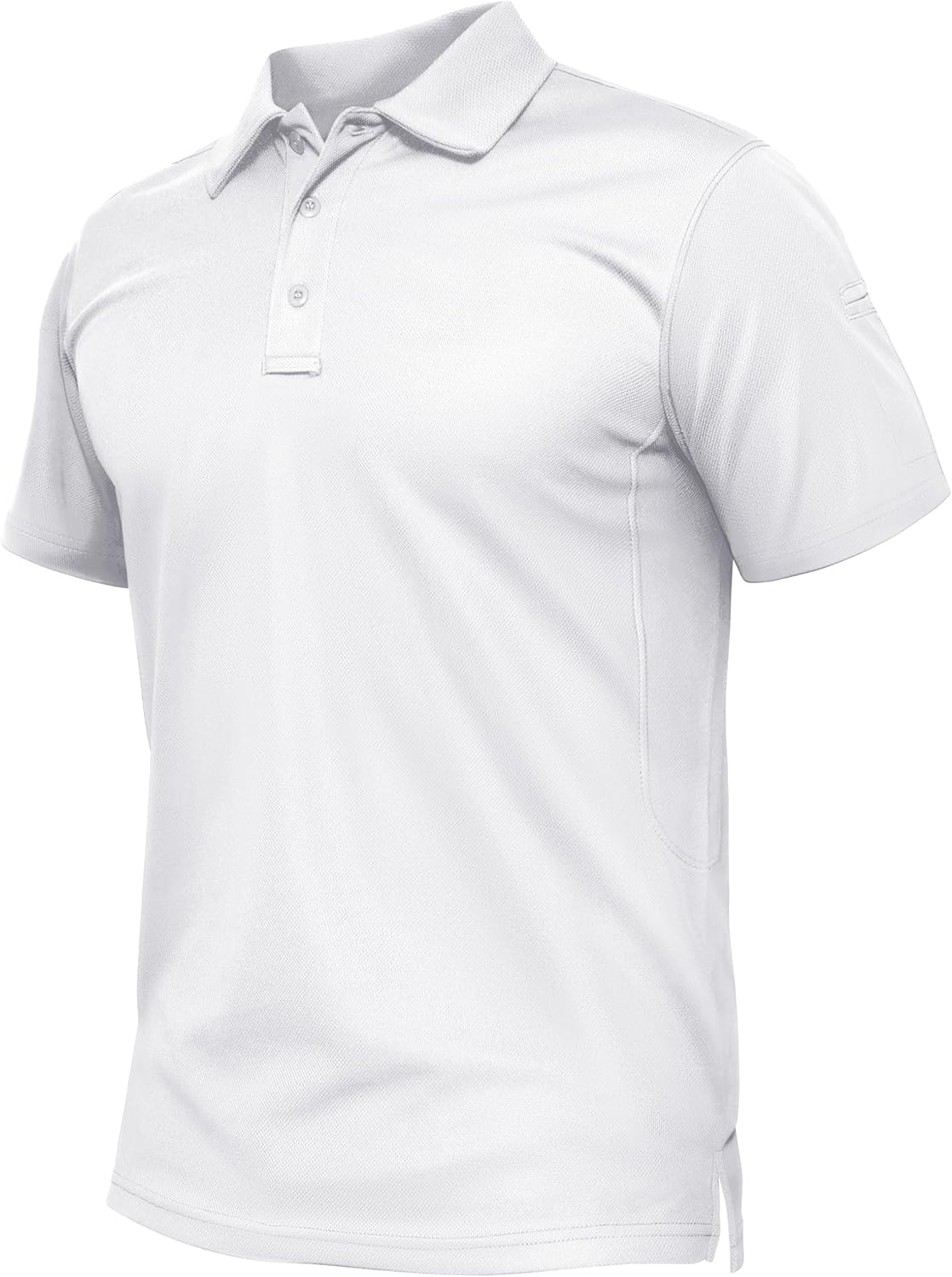 Detalle de TACVASEN Men’s Breathable Golf Polo Shirt (Quick Dry, Short Sleeve)