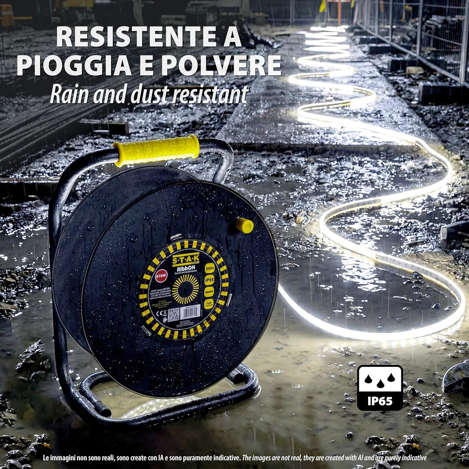 Thumbnail 2 de Velamp Ribbon 50m: Ruban LED IP65 65.000 Lumens – Noir