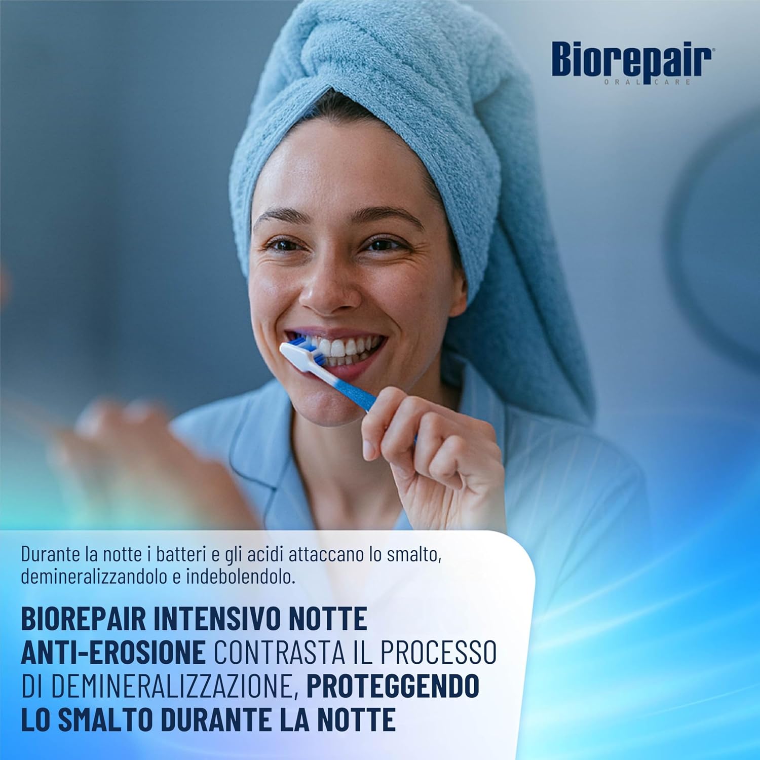 Detalle de Biorepair Advanced Notte Intensivo Anti-Erosione – Dentifricio 3×75 ml