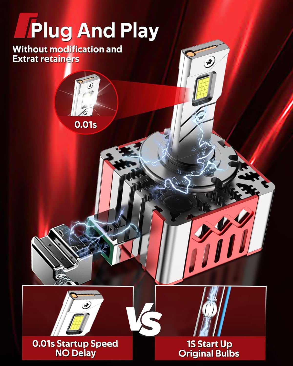 Thumbnail 5 de Torchbeam D3S/D3R HID Bulbs — 30000 Lumens, 6500K, 45W, Pack of 2