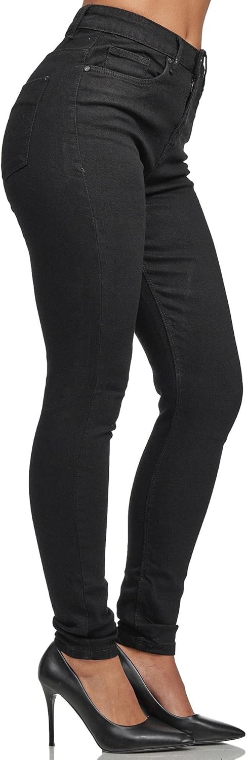 Thumbnail 4 de Tazzio Damen High Waist Denim Slim Skinny Jeanshose F101