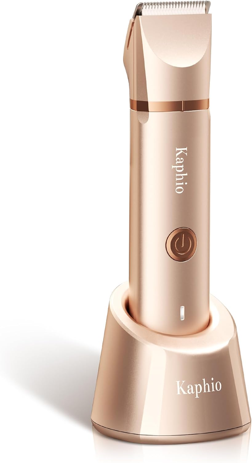 Detalle de KAPHIO KA-005 Dual-Head Bikini Trimmer, IPX7 Waterproof, Gold