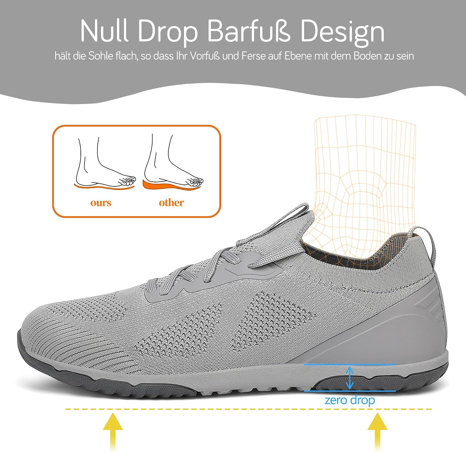 Thumbnail 3 de DANNTO Barfußschuhe Zero Drop Wanderschuhe