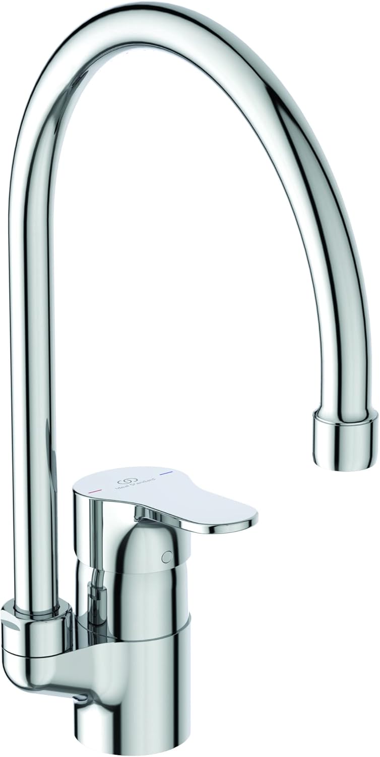Thumbnail 6 de Ideal Standard Cerabase: Miscelatore cucina monocomando a parete con bocca orientabile 360° – cromato