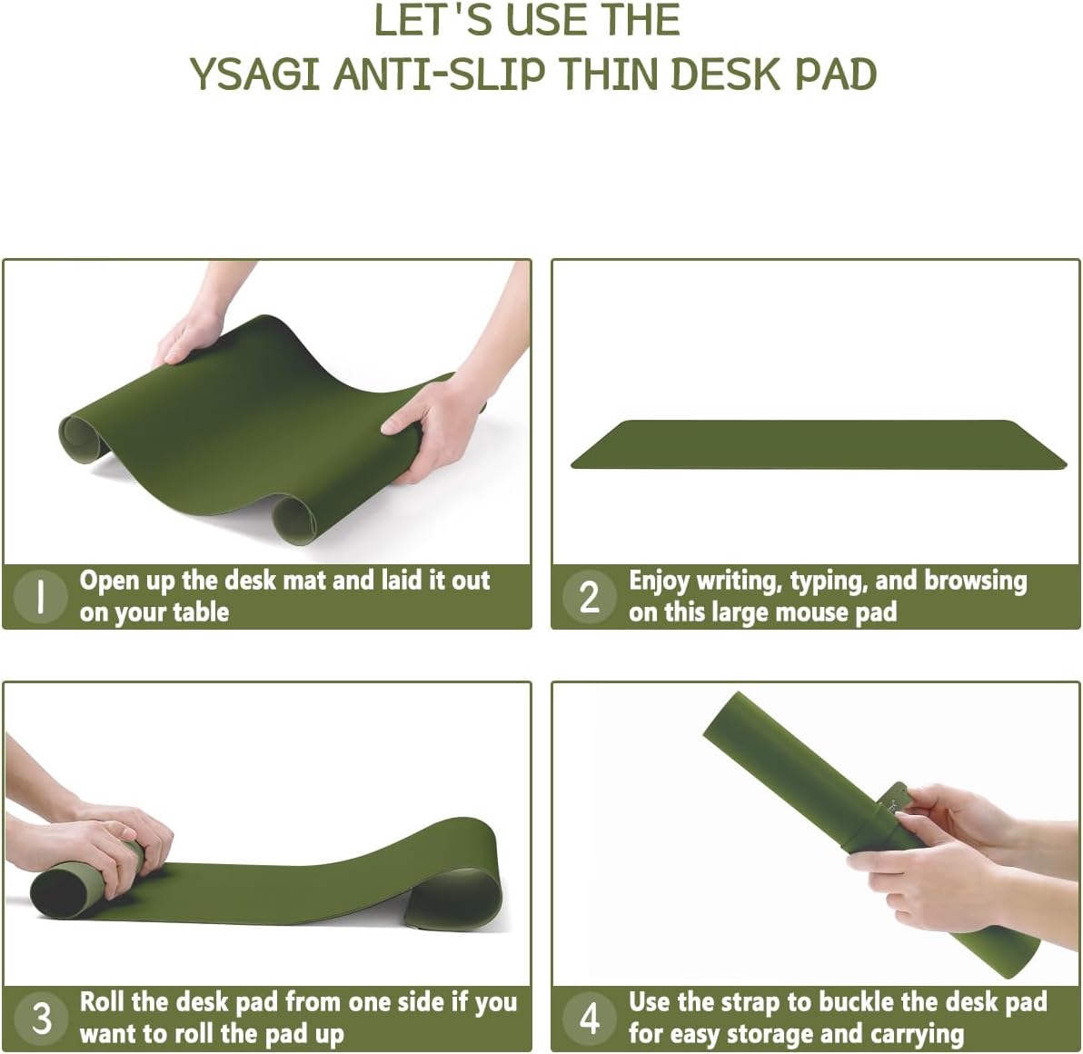 Thumbnail 5 de YSAGi Non-Slip Desk Pad 60 x 35 cm
