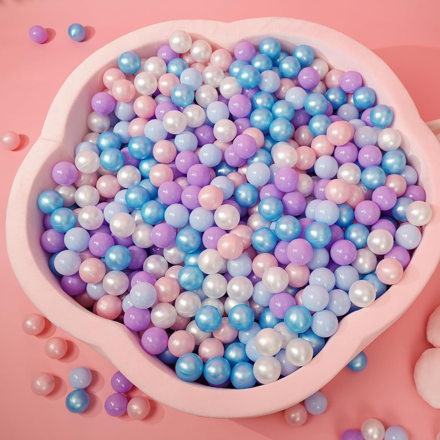 Thumbnail 6 de Heopeis Ball Pit Balls Pack (100, 200, 500) – Star and Round Set, BPA Free, Phthalate Free, Non-Toxic