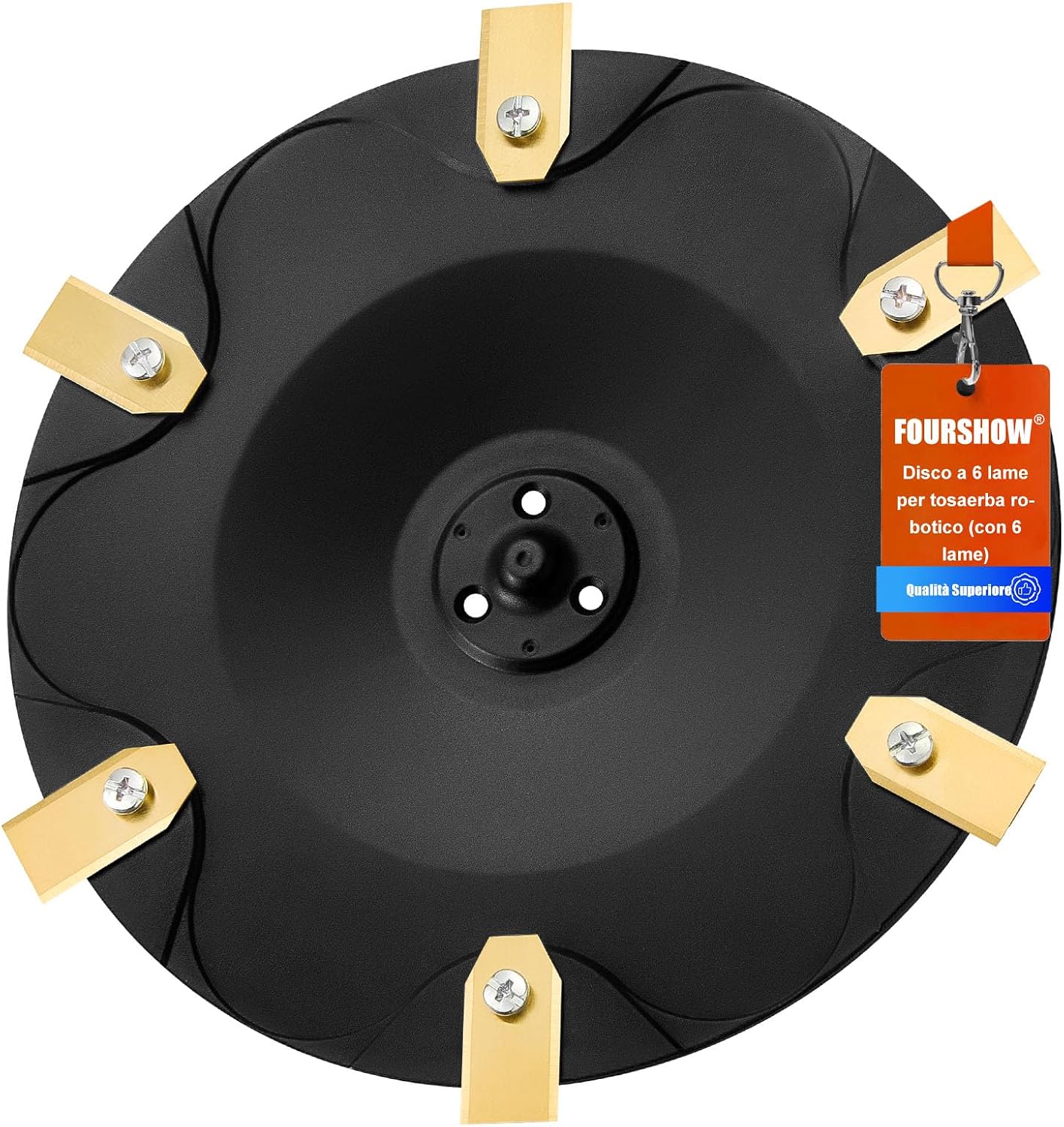Detalle de Disco Lama + 6 Lame Compatibile con Gardena Sileno Life, Sileno Plus, R100li, R130li, R160li – Taglio più Efficiente
