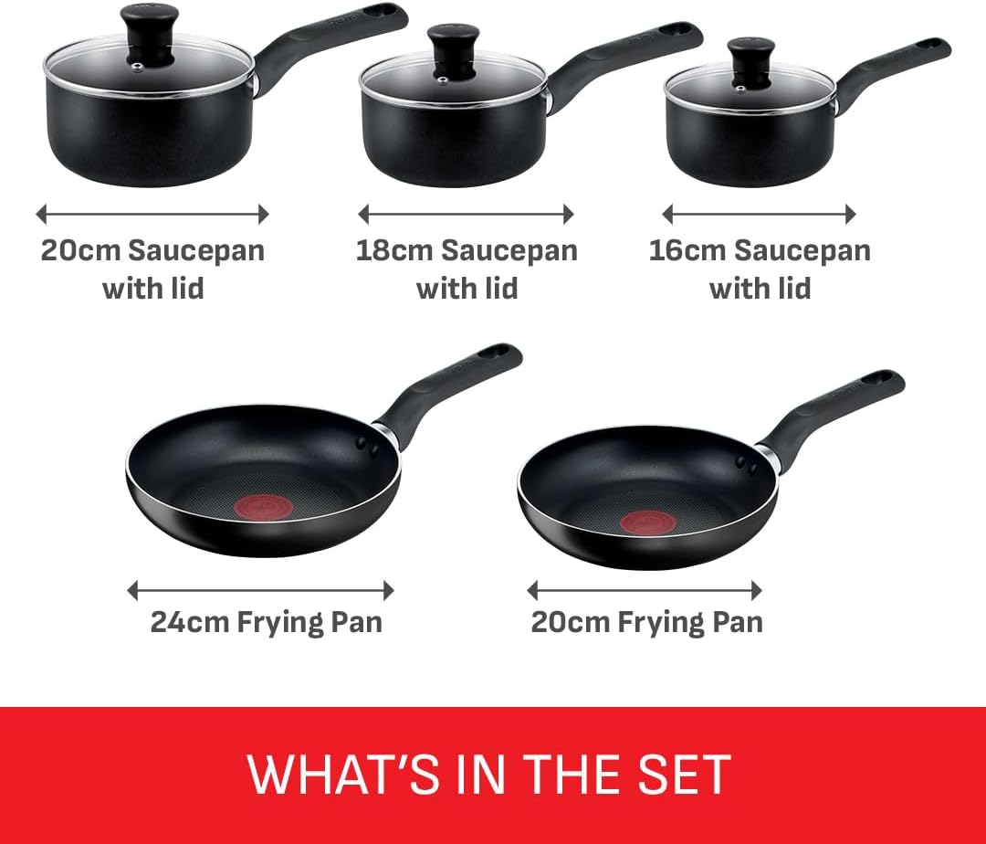 Detalle de Tefal Essential B472S545 5-piece cookware set