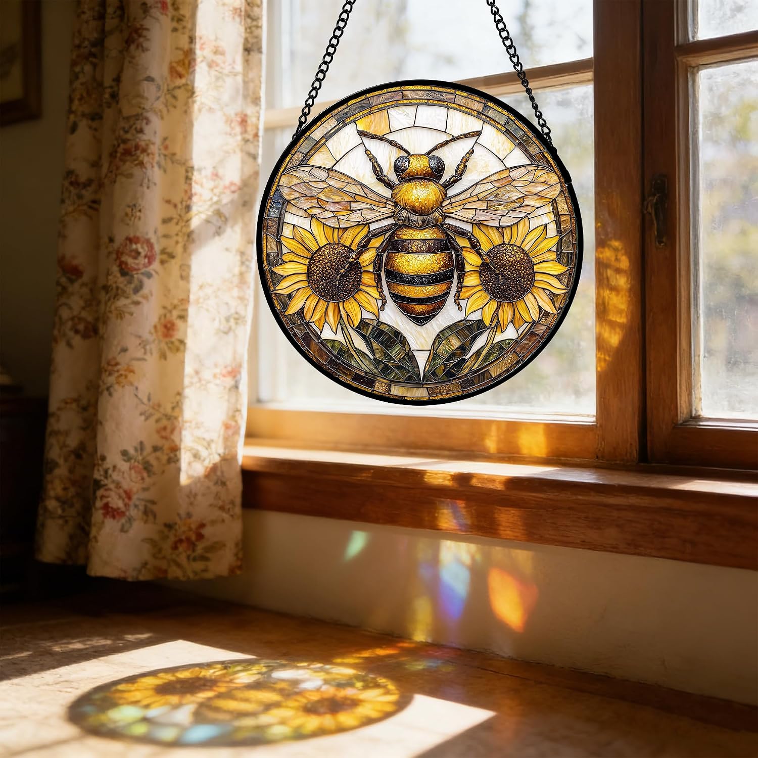 Detalle de Stained Glass Suncatcher, 9.8-Inch