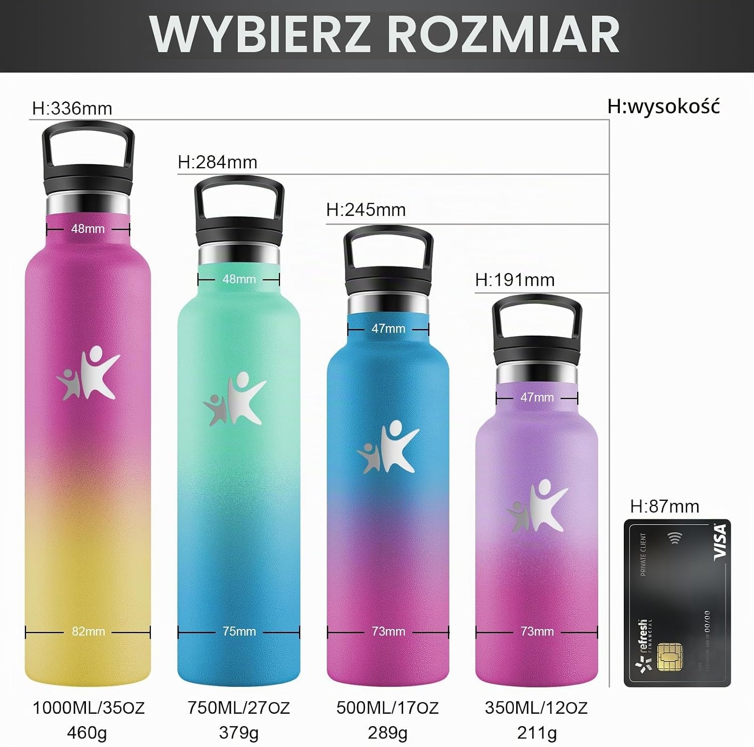Thumbnail 4 de KollyKolla KK-TYZKP – dziecięca butelka termiczna 500 ml ze stali nierdzewnej