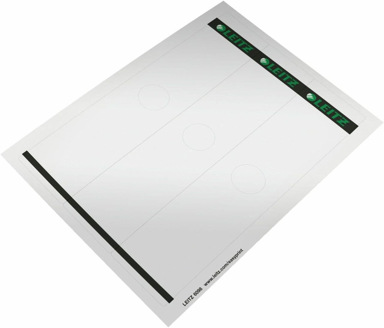 Leitz Rückenschild selbstklebend für Hängeordner, 75 Stück, 61,5 x 279 mm, grau (60980085)
