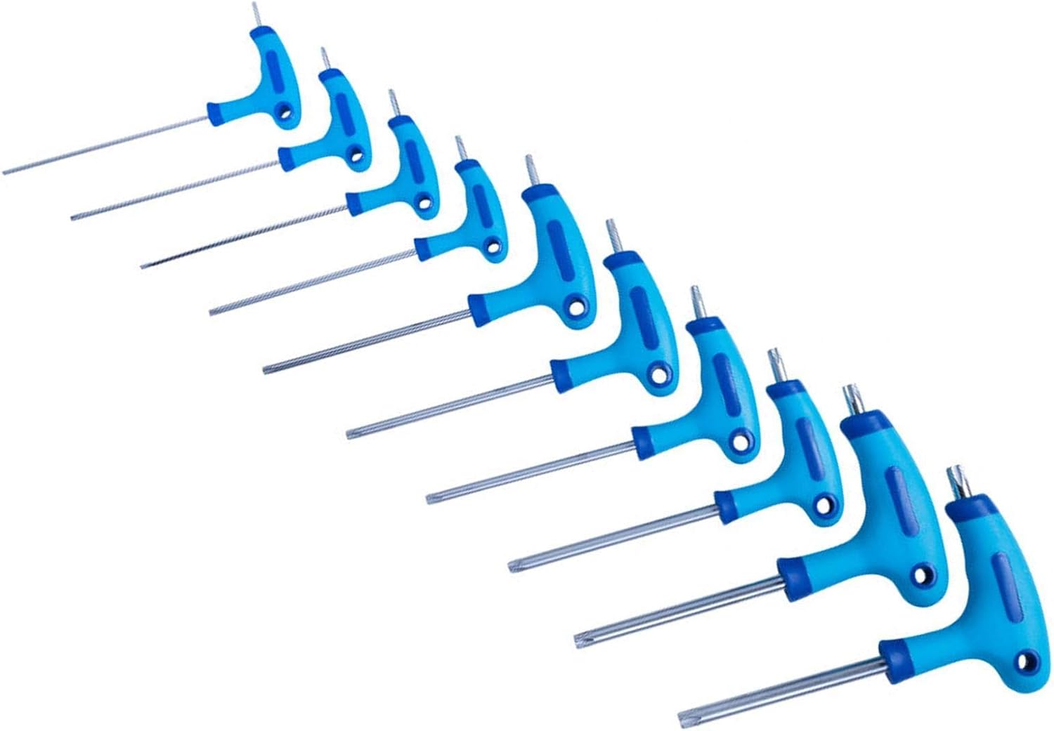 Detalle de Blue Spot Tools 12184 10 Piece T Handle Torx Key Set (T9-T50)