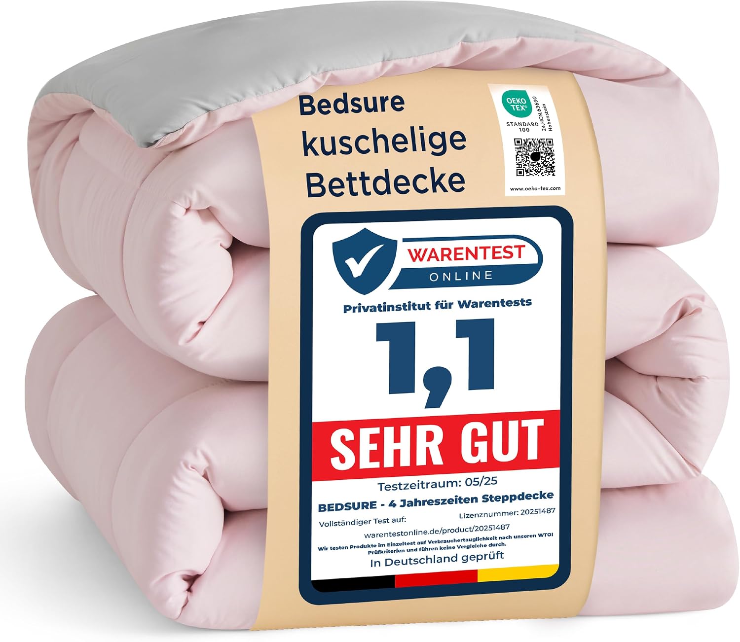 Detalle de BEDSURE Bettdecke 155x220 Ganzjahresdecke