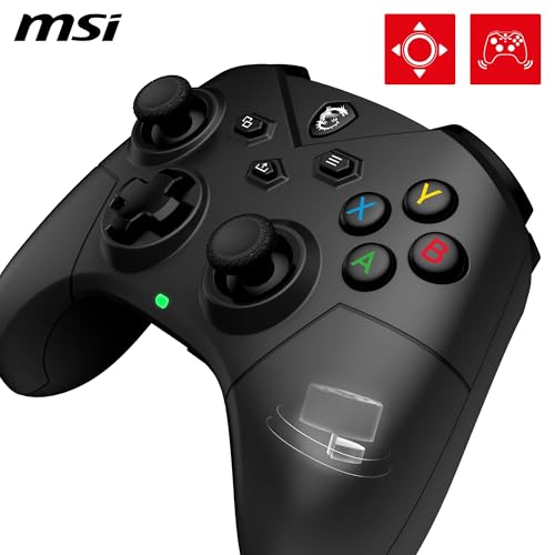 Detalle de MSI FORCE GC300 Wireless PC Gamepad Controller – Tri-Mode, 600mAh, D-Pad intercambiabili