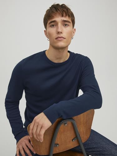 Thumbnail 9 de Jack & Jones Jjebasic Suéter Hombre Crew Neck Armada Blazer 💙
