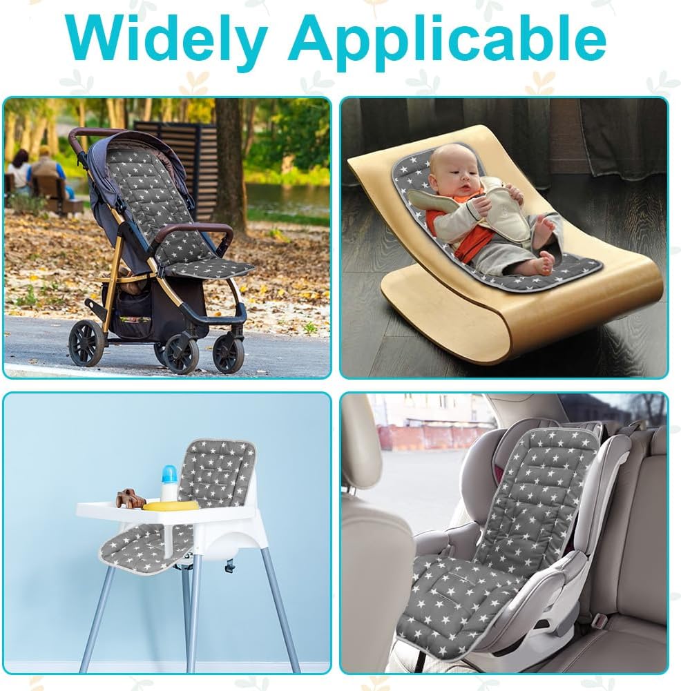 Thumbnail 6 de AOGOE Universelle Kinderwagenmatratze – Einseitige Sitzauflage mit 10 Lochungen, Allround-Saison für Kinderwagen