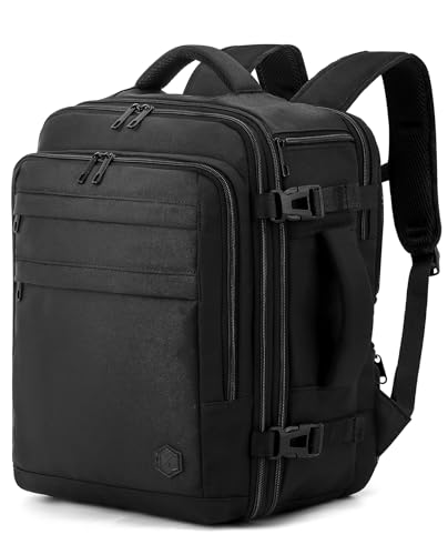 Detalle de Mochila VANKEV de cabina extensible 24–30 L: 40x30x20 cm, apta para Vueling, Ryanair, EasyJet y más