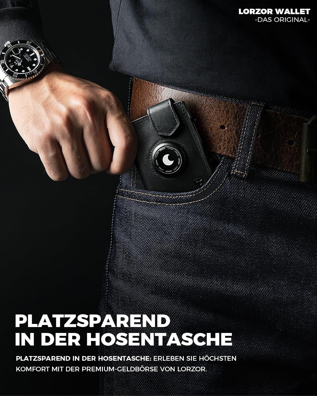 Thumbnail 6 de LORZOR AirTag Wallet Slim für 10 Karten