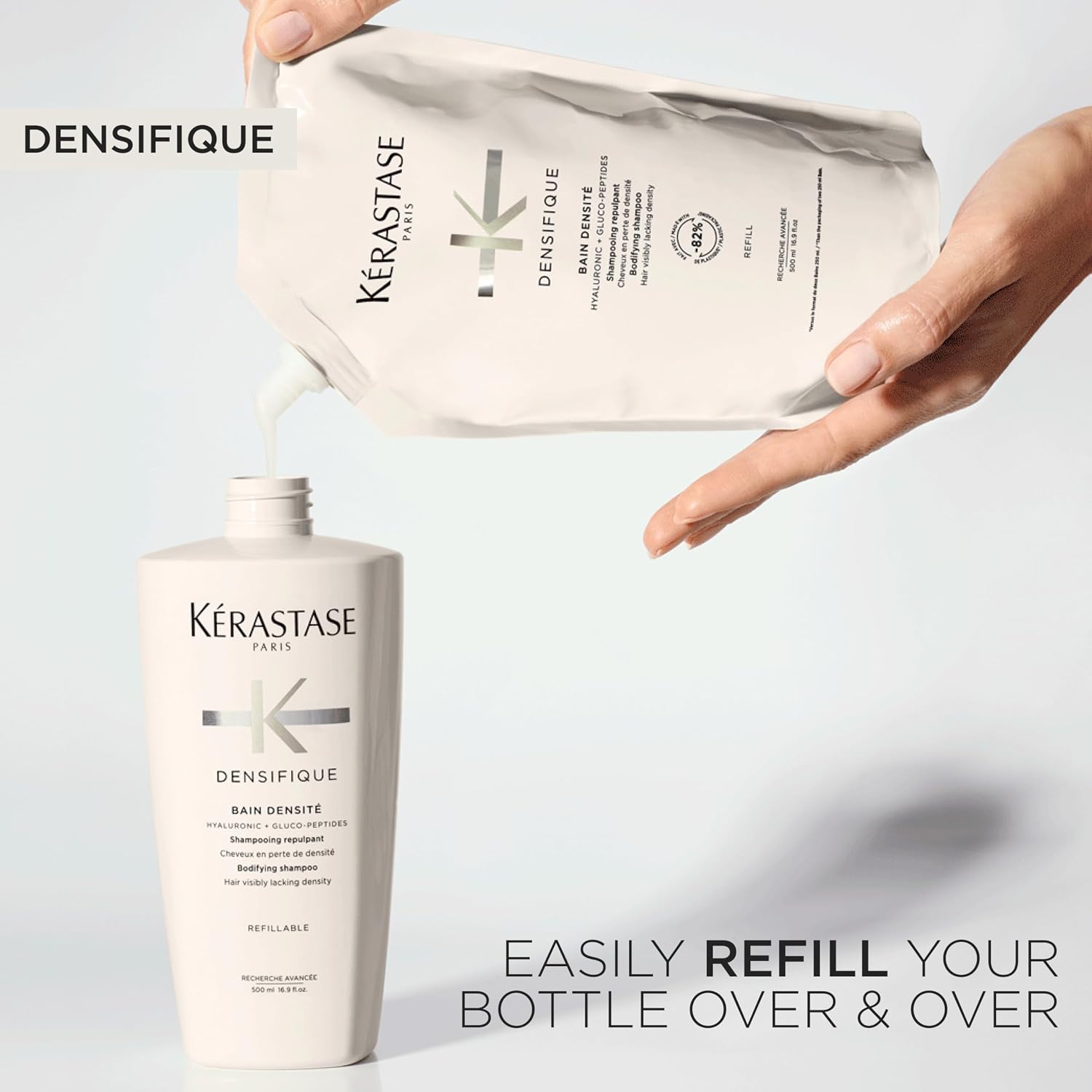 Detalle 2 de Kérastase Densifique Bain Densité: shampoo professionale fortificante per capelli privi di densità