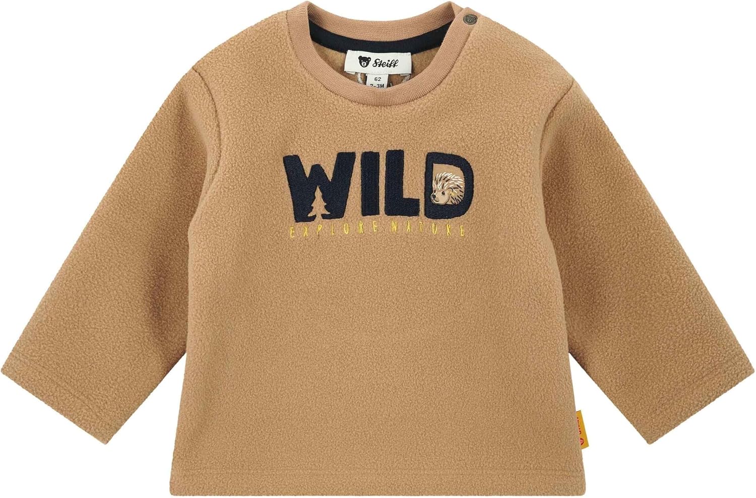 Detalle de Steiff Baby-Jungen Sweatshirt mit Teddybär