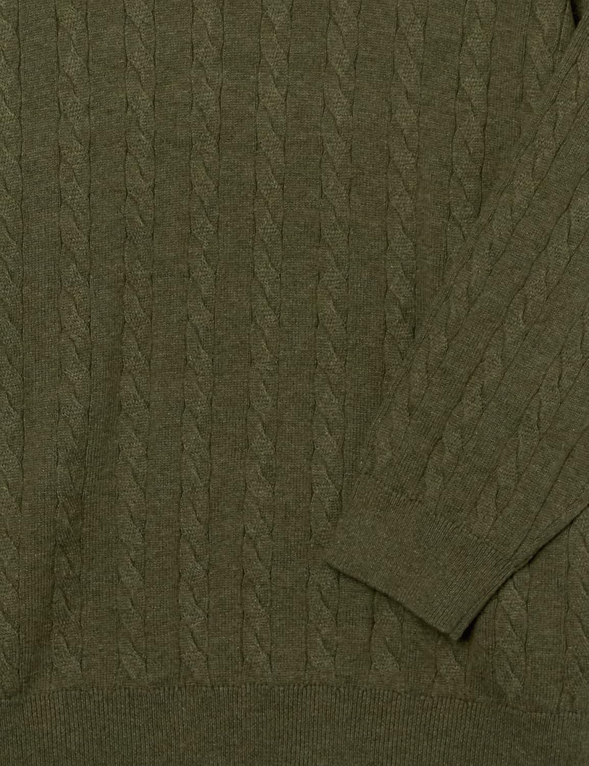 Detalle de Amazon Essentials Men's Crewneck Cable Cotton Jumper