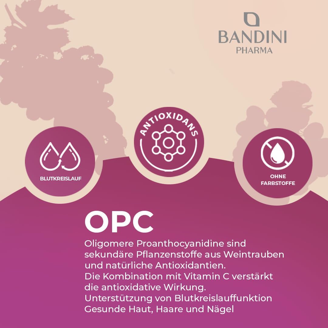 Detalle 2 de Bandini OPC Traubenkernextrakt mit 200 Kapseln