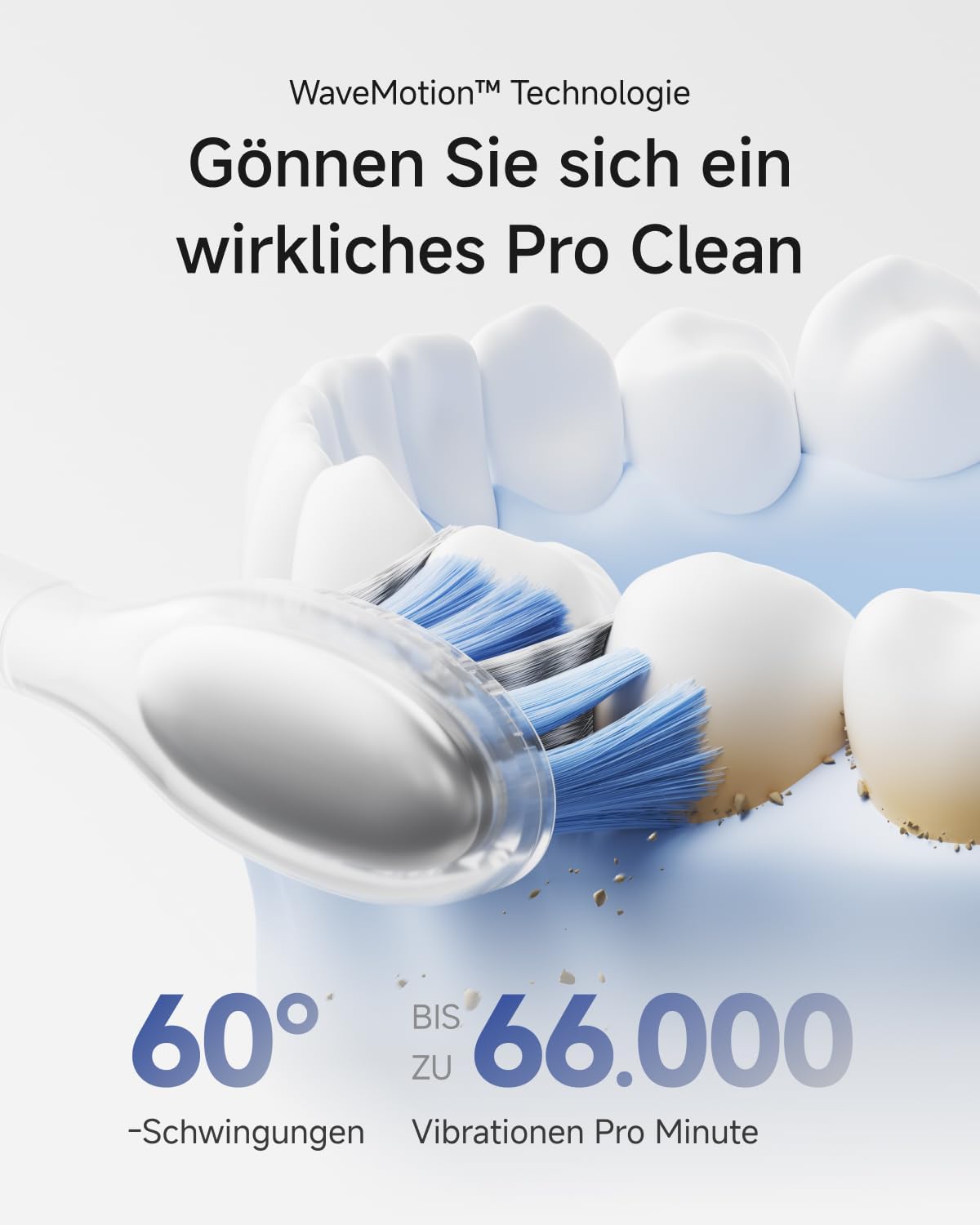 Thumbnail 2 de Laifen Wave Pro Elektrische Zahnbürste – 60° WaveMotion, 66.000 Vpm, 70 Tage Akku, inkl. 2 Pro-Köpfe (Alu Rosa)