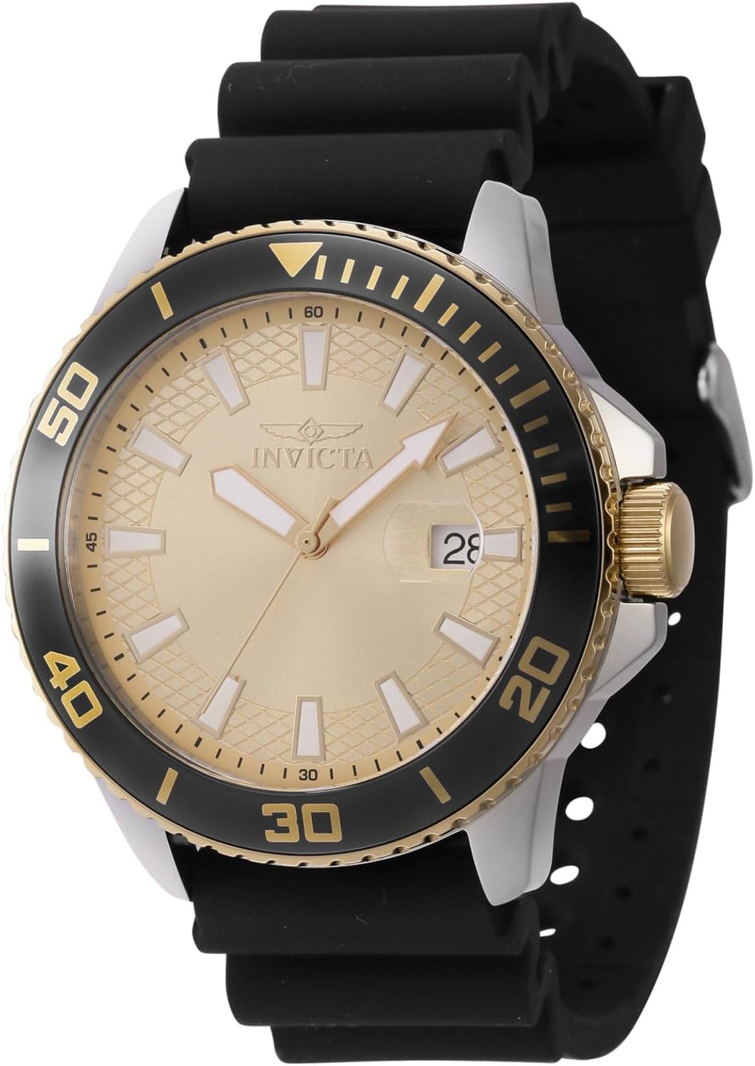 Detalle de Invicta Pro Diver 46092 : montre homme à quartz en acier inoxydable 45 mm