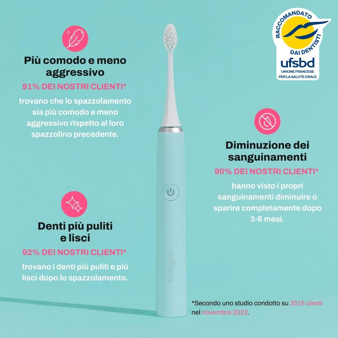Thumbnail 1 de My Variations ® Spazzolino elettrico: tecnologia sonora, autonomia di un mese e 5 modalità di spazzolatura