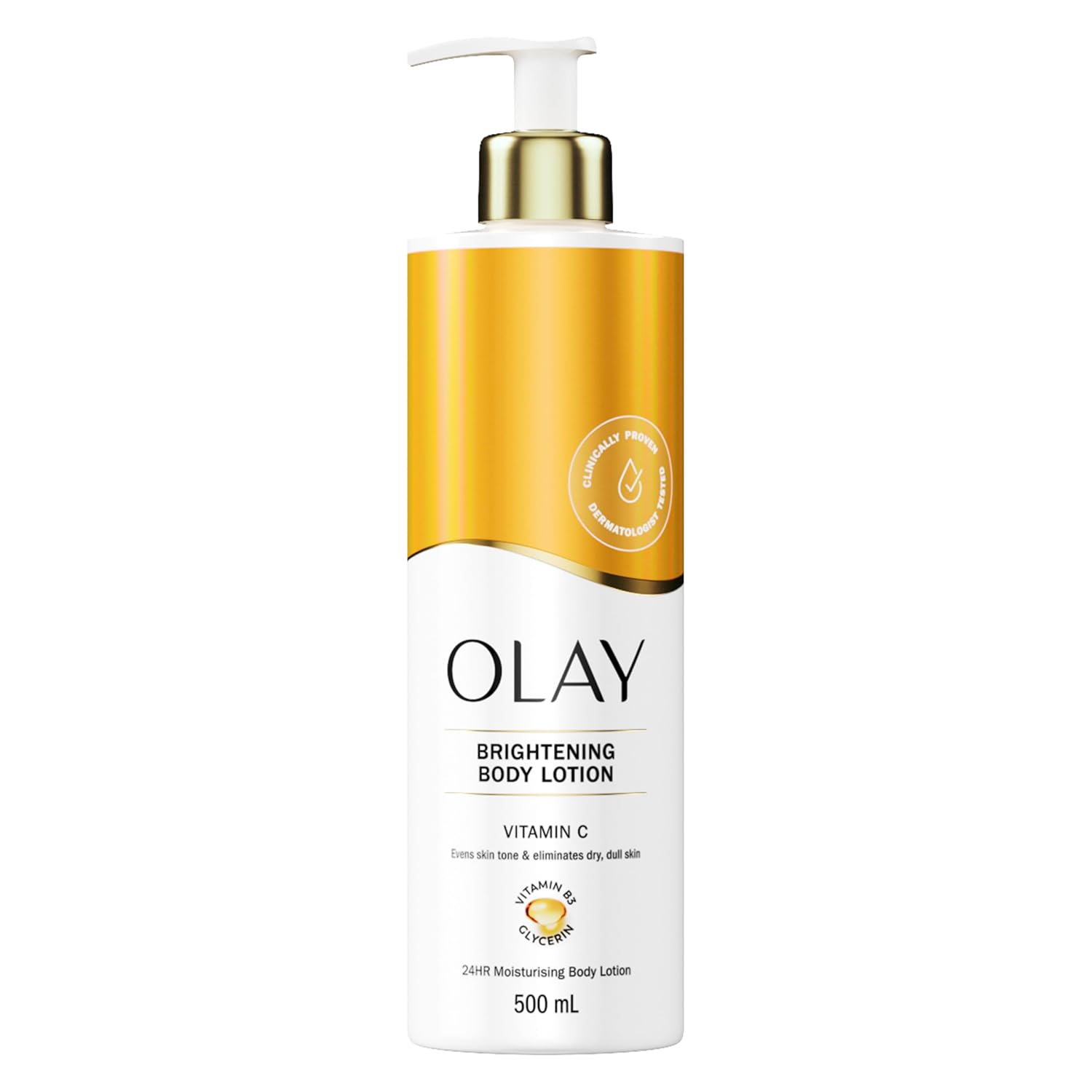 Detalle de Olay Vitamin C Körperlotion – 500 ml mit Vitamin C, Vitamin B3, B5 und Glycerin