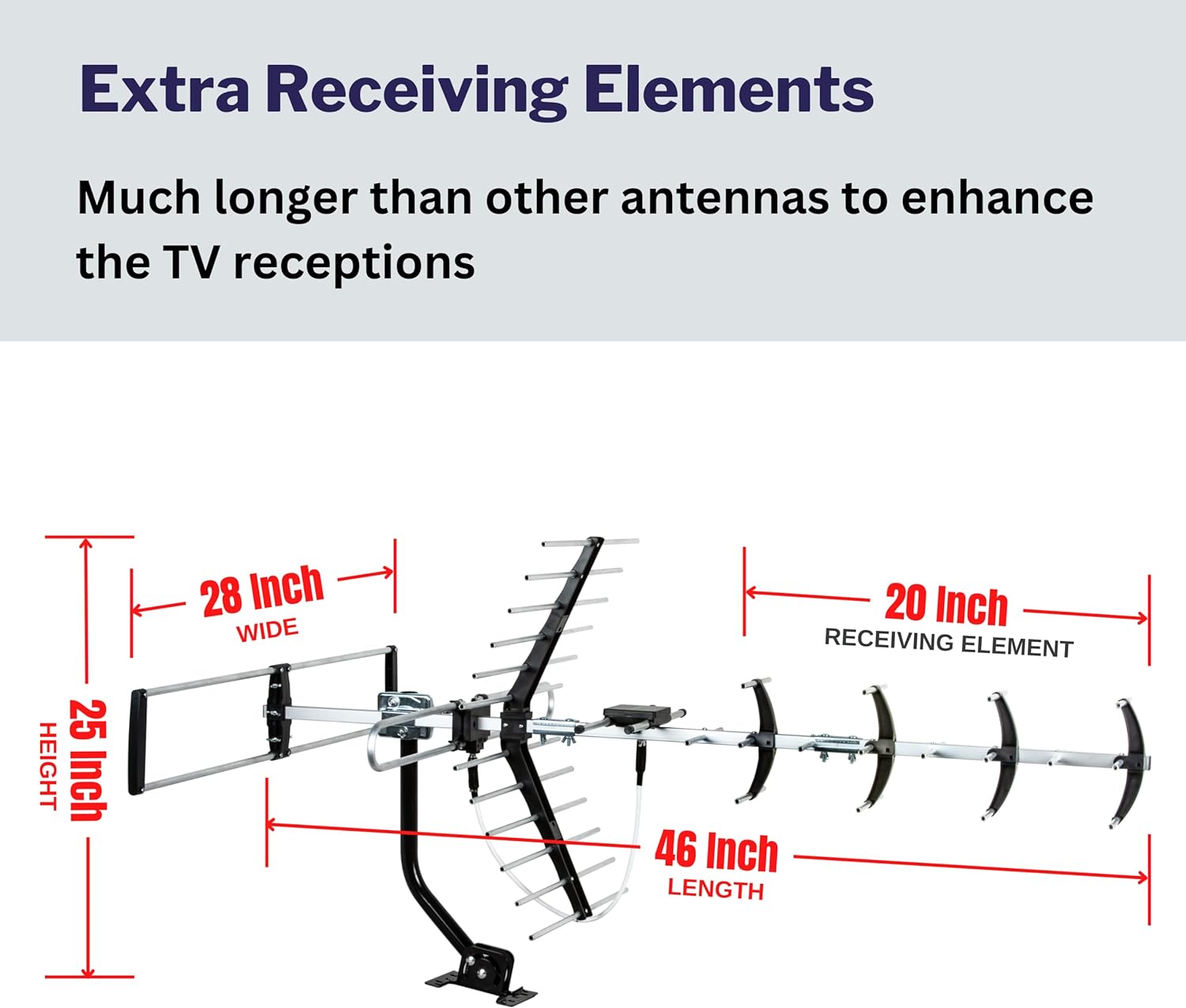 Detalle de Five Star Outdoor HDTV Antenna: Up to 200-Mile Range, ATSC 3.0 Ready