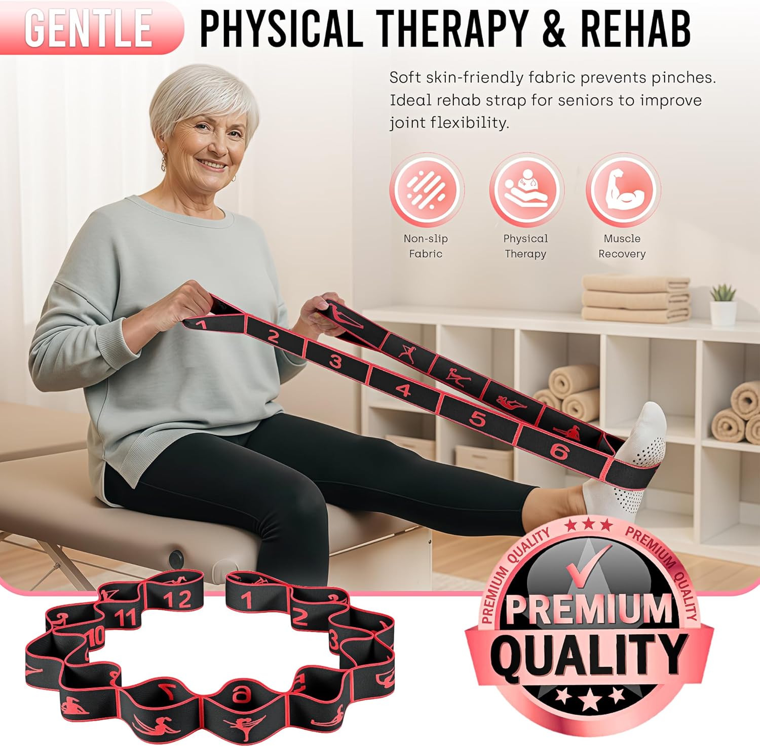 Detalle de GHCTFE Resistance Band, 12 Loops