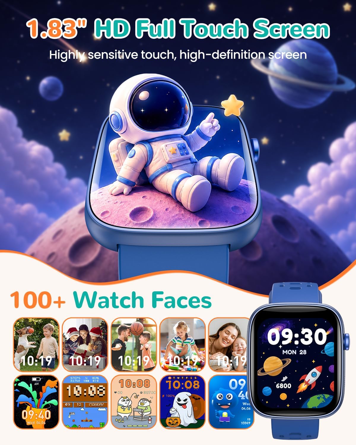 Thumbnail 1 de RUXINGX Kids Smartwatch 1.83-inch