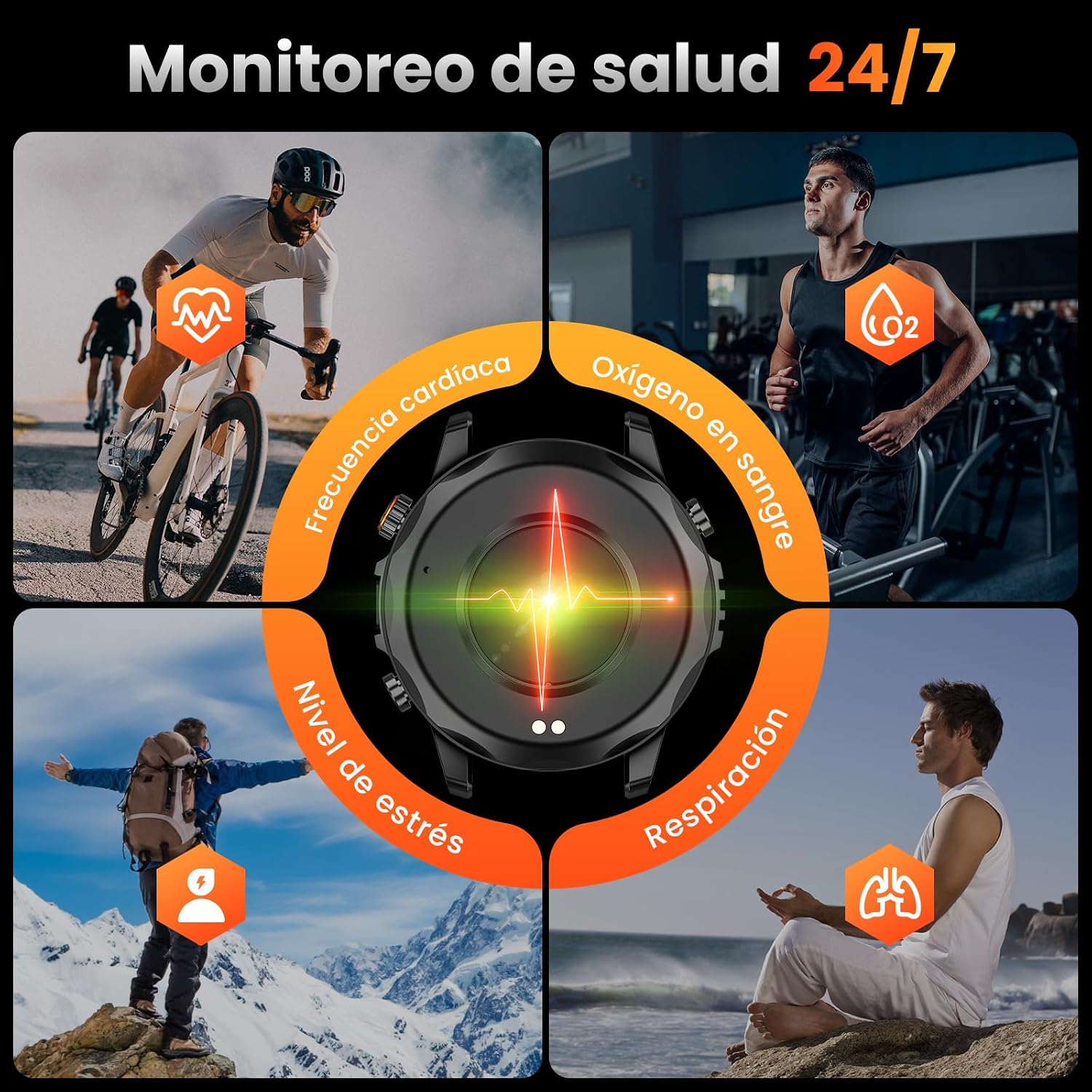 Thumbnail 4 de Reloj Inteligente Hombre Militar 1,46