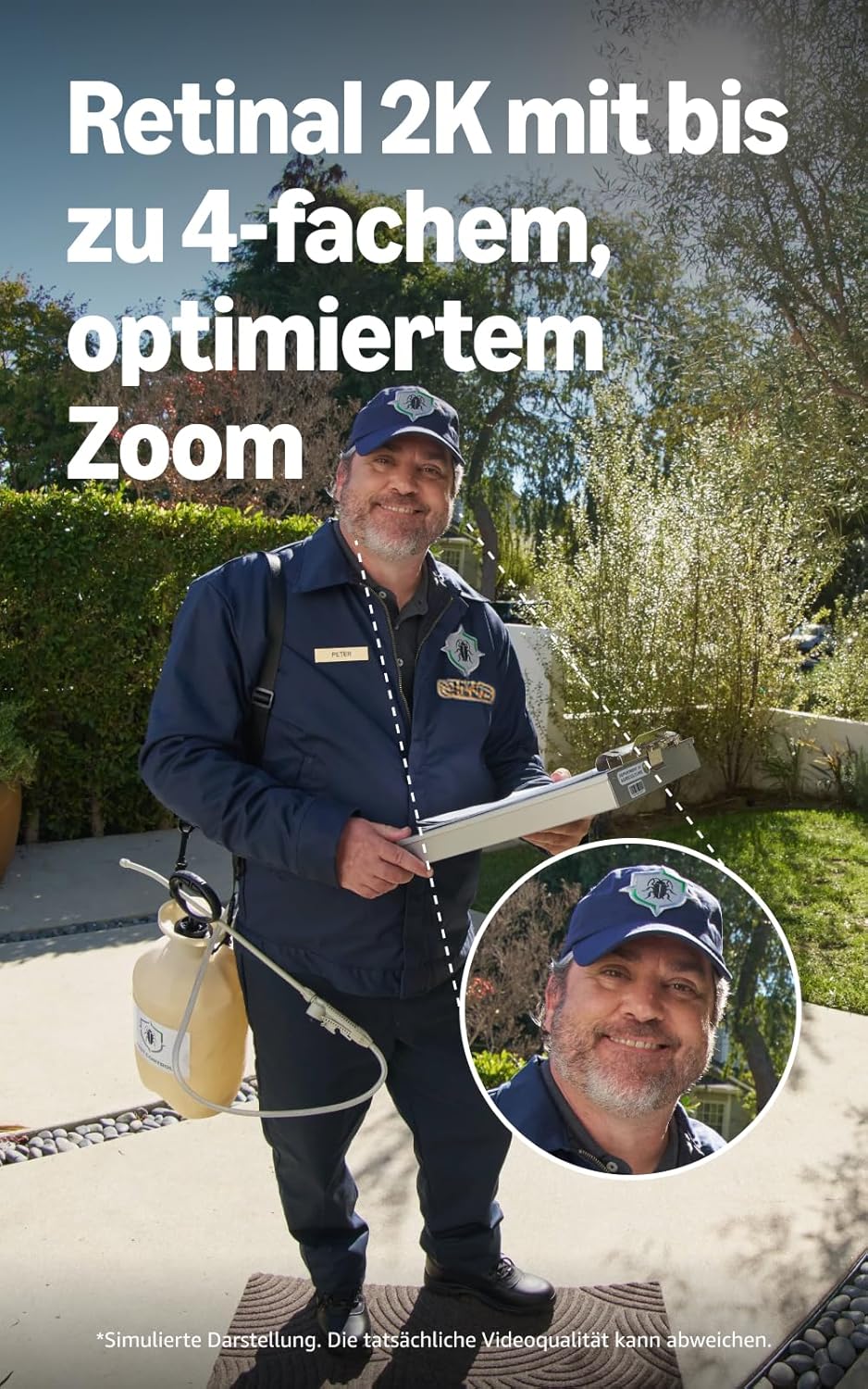 Detalle de Ring Videotürklingel Kabel (Wired Video Doorbell) – Neueste Gen., Retinal 2K, Zoom bis 6x, Alexa-kompatibel