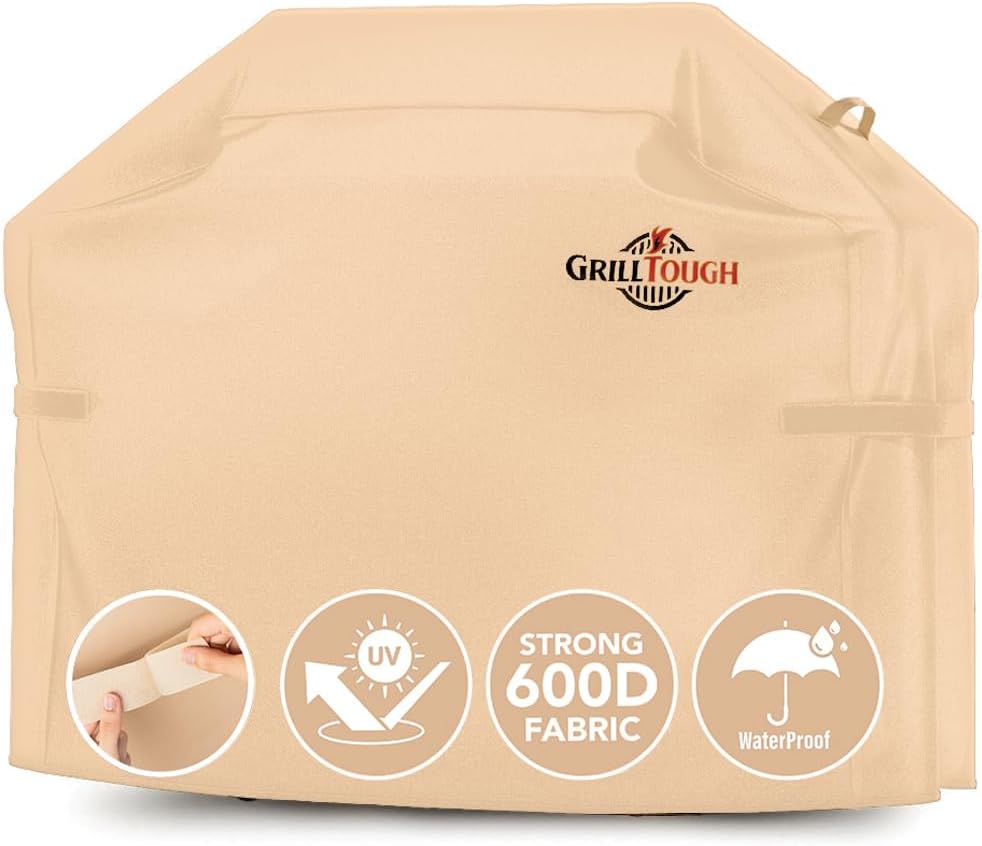 Thumbnail 6 de GrillTough Heavy Duty 58-Inch BBQ Grill Cover (Waterproof, UV & Fade Resistant) with Adjustable Straps