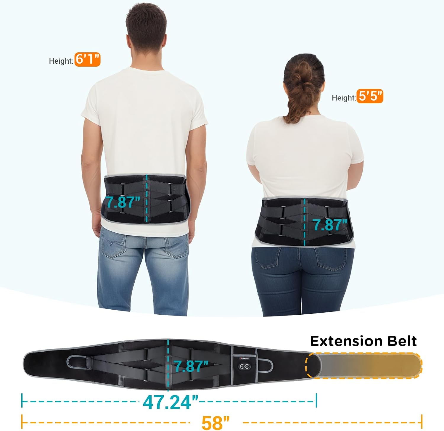 Detalle de Comfytemp Cordless Heating Pad, Up to 58-Inch Fit