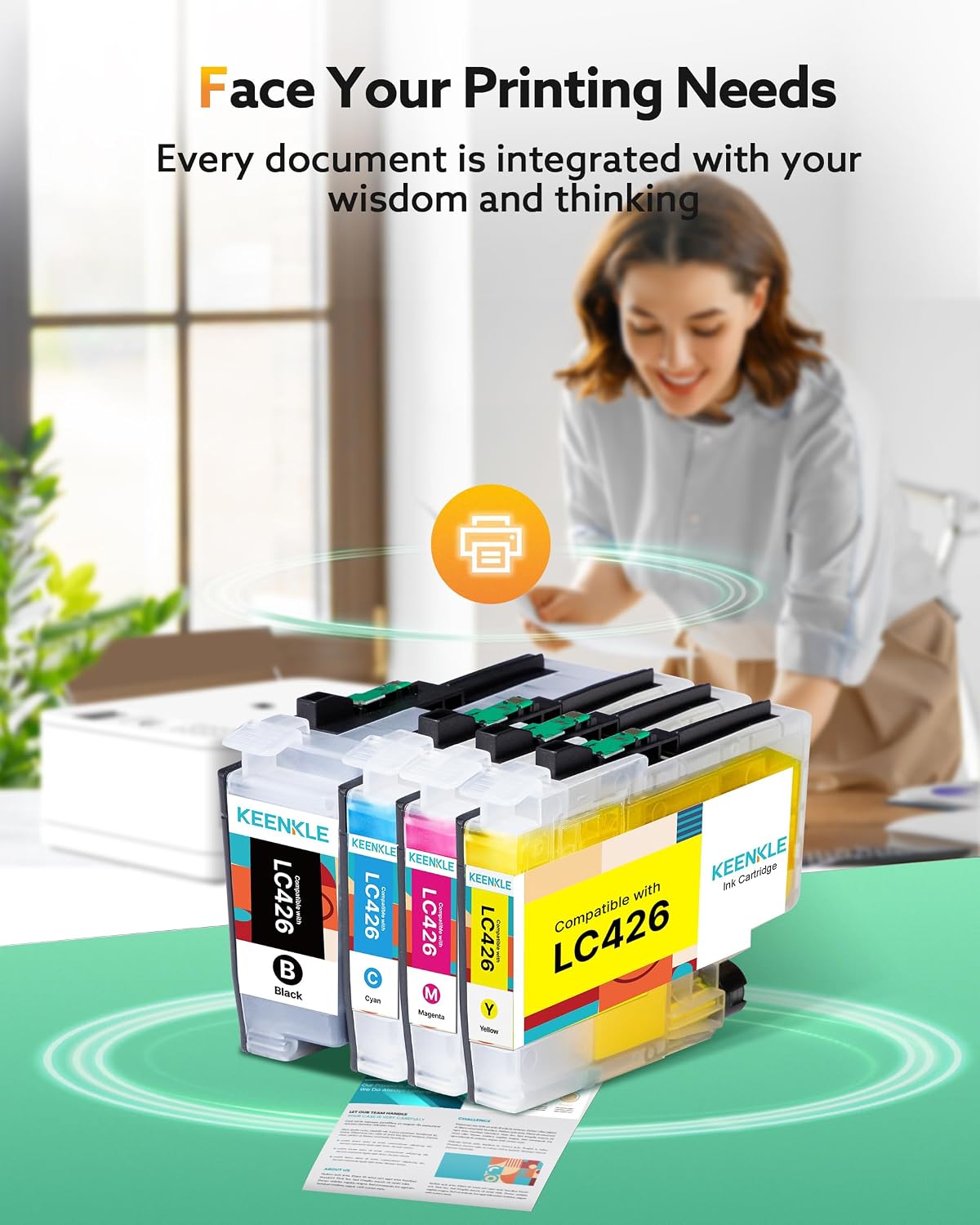 Thumbnail 5 de LC426 Compatible Ink Cartridges for Brother MFC-J4335DW / J4340DW / J4535DW / J4540DW — 4 Pack (LC426/LC426XLVAL)