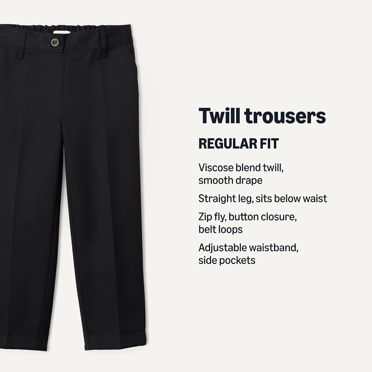 Thumbnail 1 de Amazon Essentials Girls' School Uniform Trousers, Pack of 2