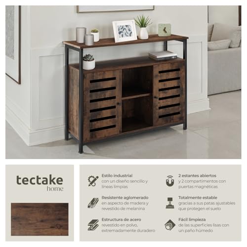 Detalle 2 de tectake® Estantería Industrial con Armario Esquinero y Puertas Magnéticas