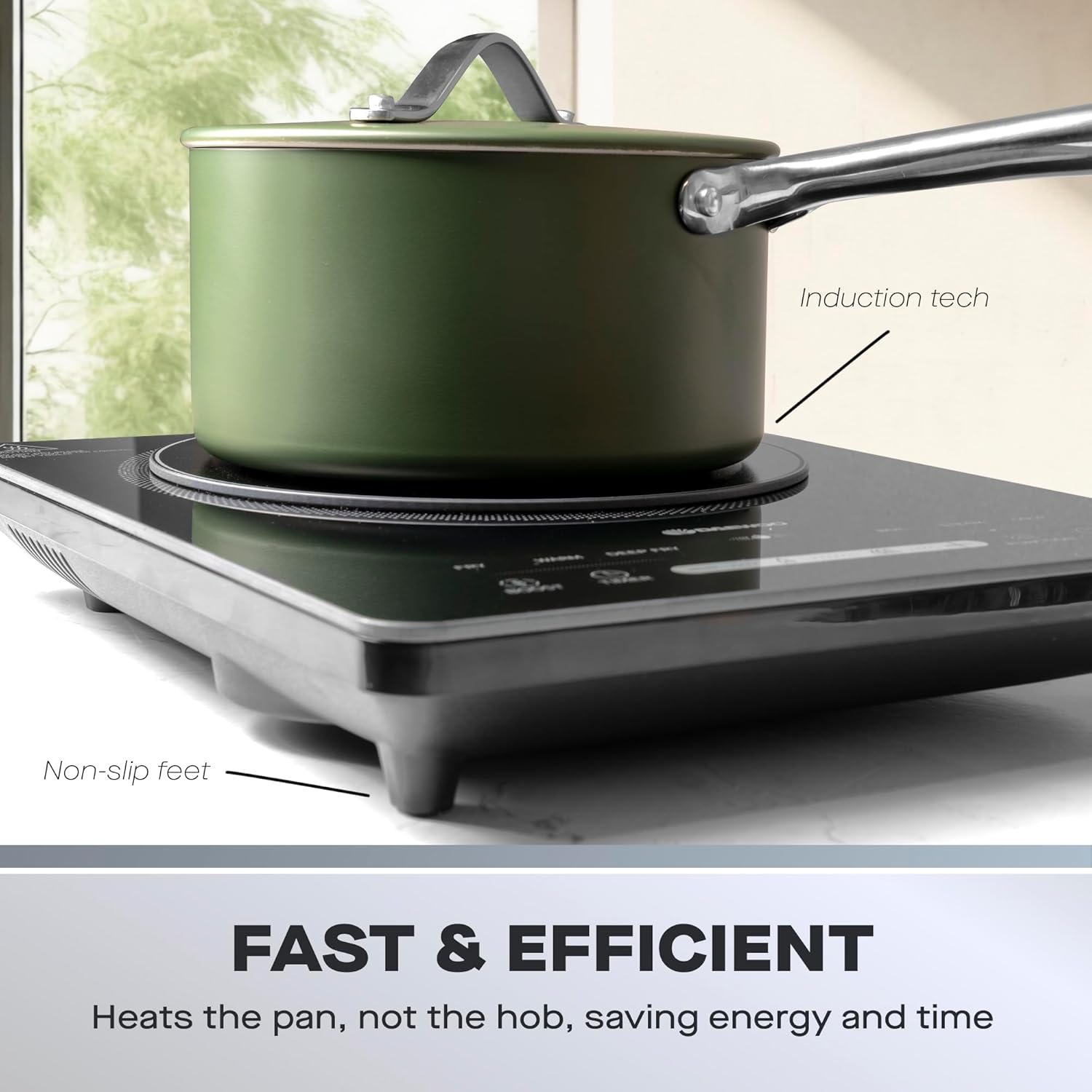 Thumbnail 2 de Daewoo 2200W Portable Single Induction Hob