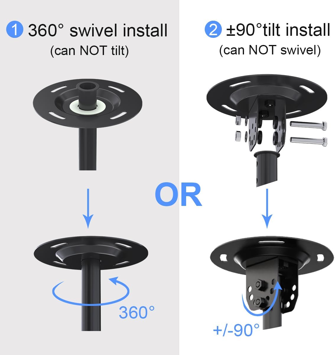 Thumbnail 4 de Suptek MC5602 : support mural/plafond de TV pour écrans plats 37 à 75" (jusqu’à 60 kg) VESA jusqu’à 600 x 400 mm