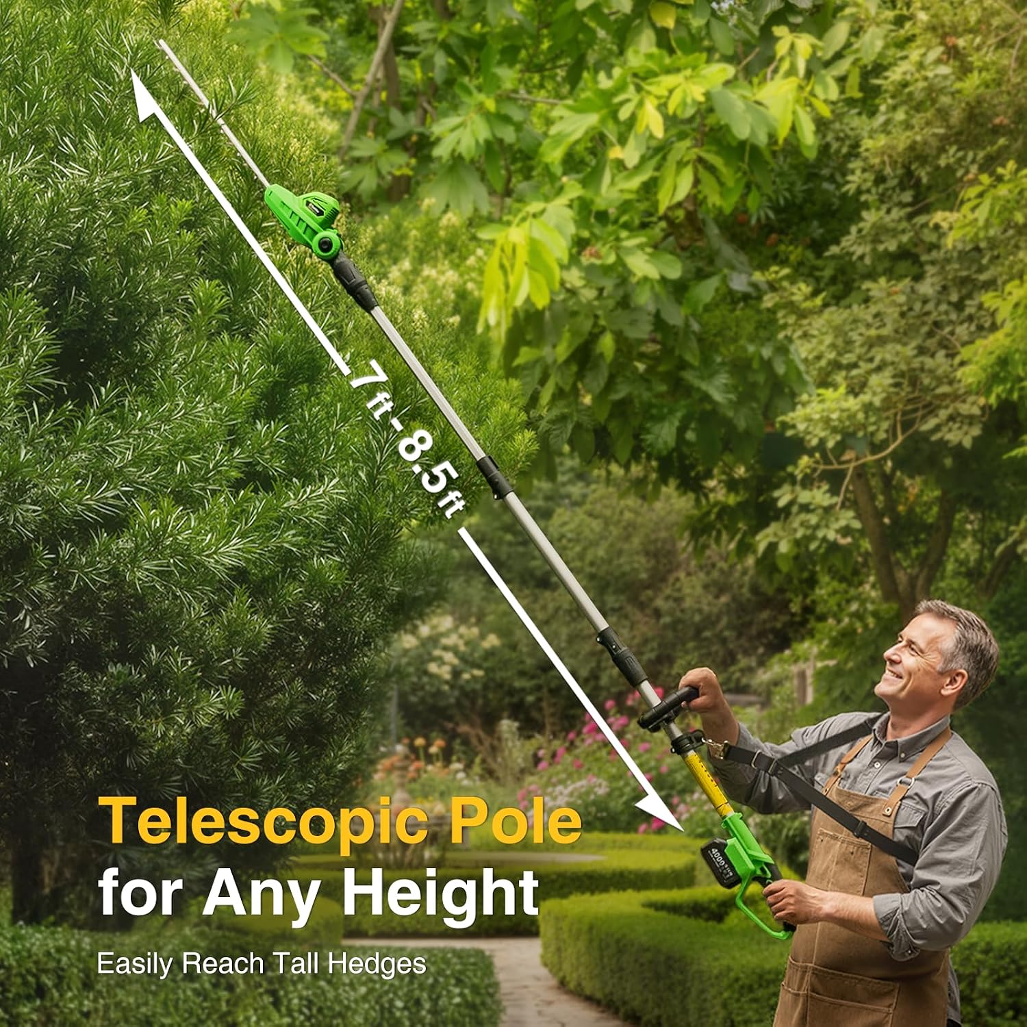 Detalle de TaskStar Pole Hedge Trimmer 20V