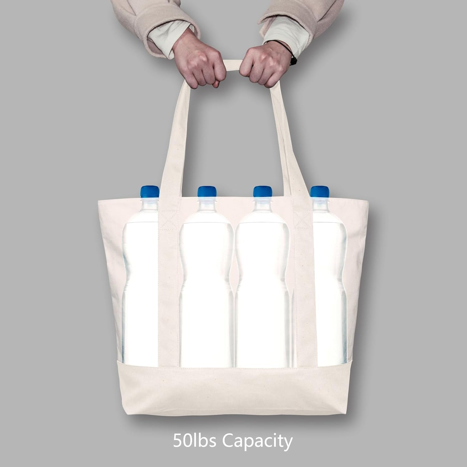 Thumbnail 5 de TOPDesign 3-Pack Canvas Tote Bags