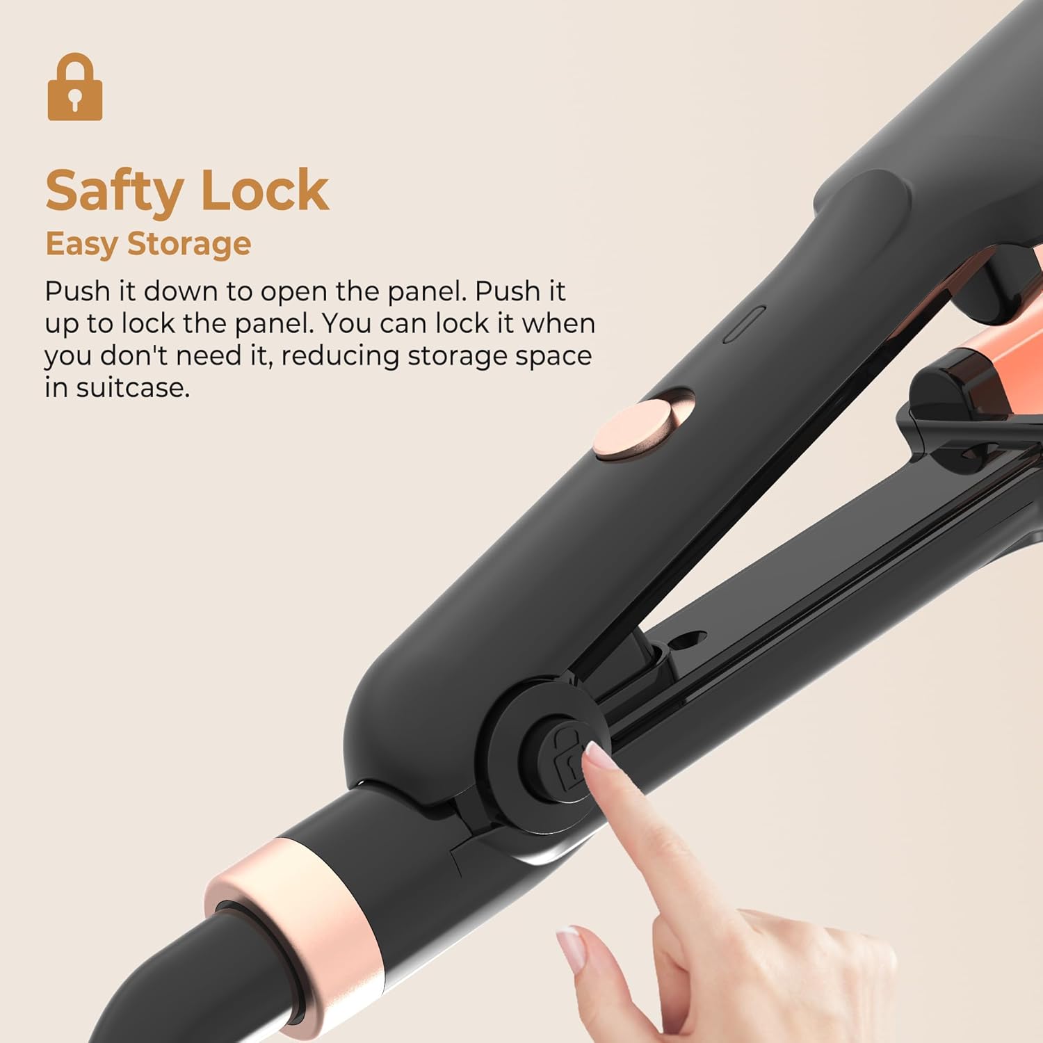Detalle de UKLISS Hair Waver - Pro Mini Crimper for Mermaid Waves