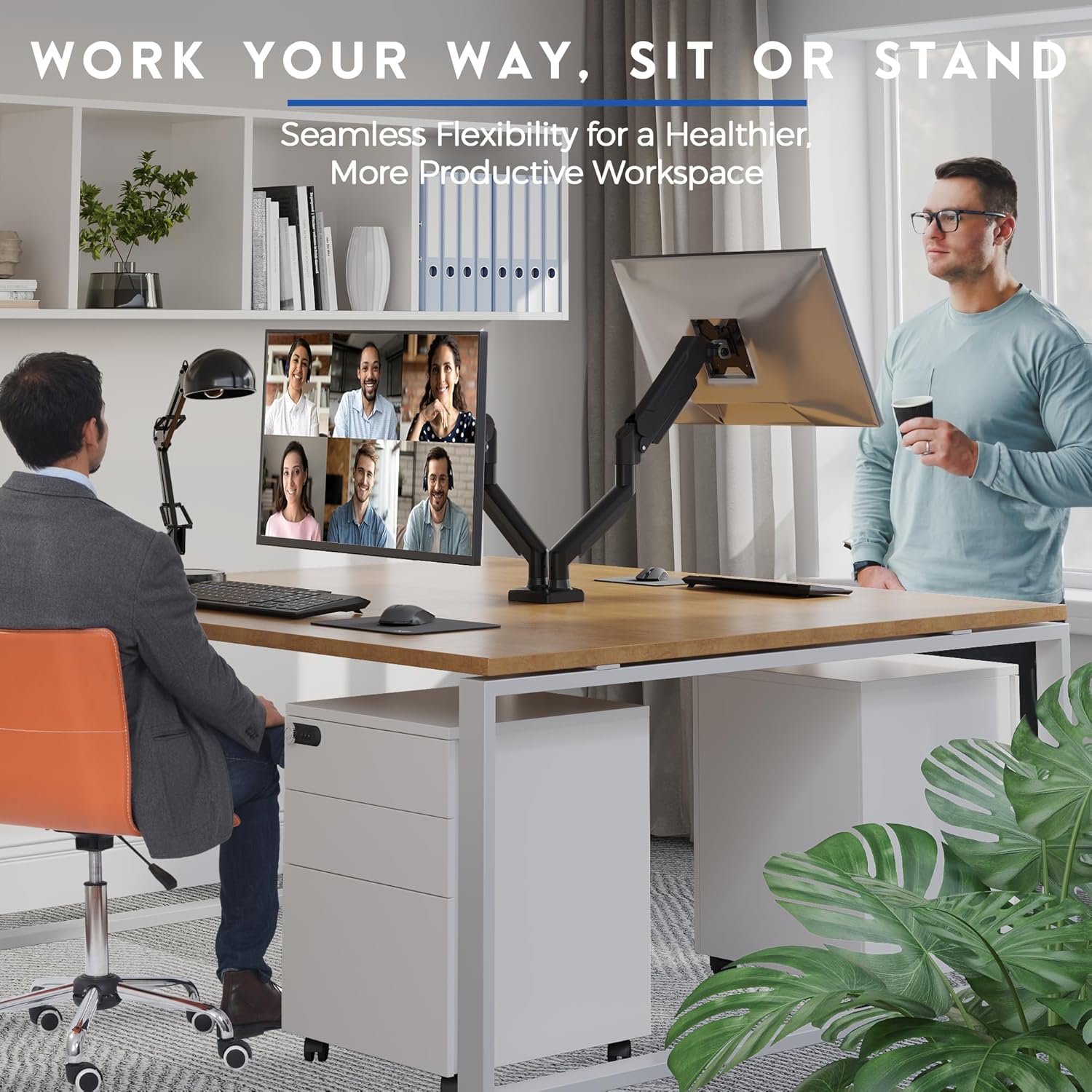 Thumbnail 5 de BONTEC Dual Monitor Stand 9KG