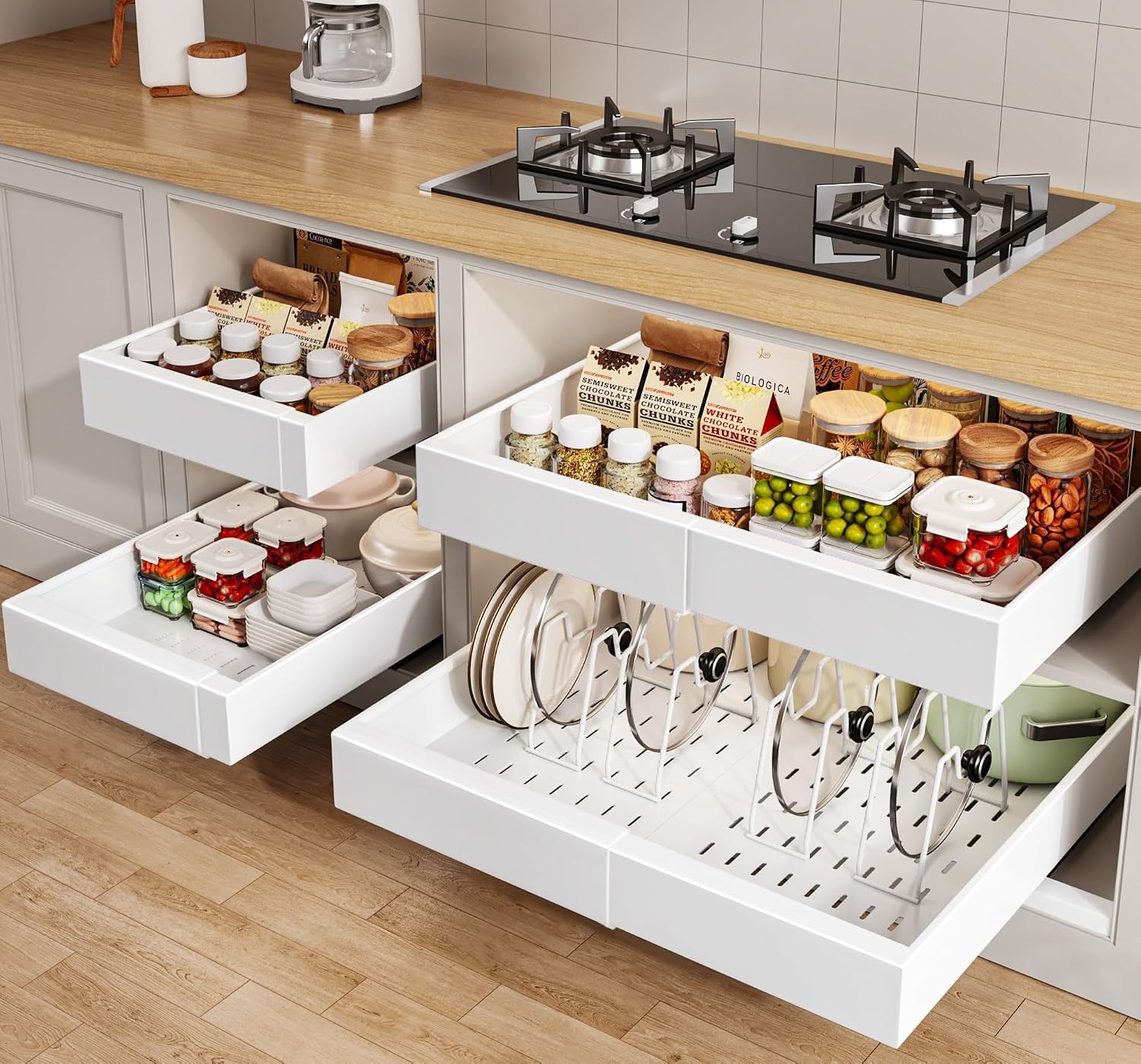 Detalle de Seinloes Pull Out Cabinet Organizer 21"
