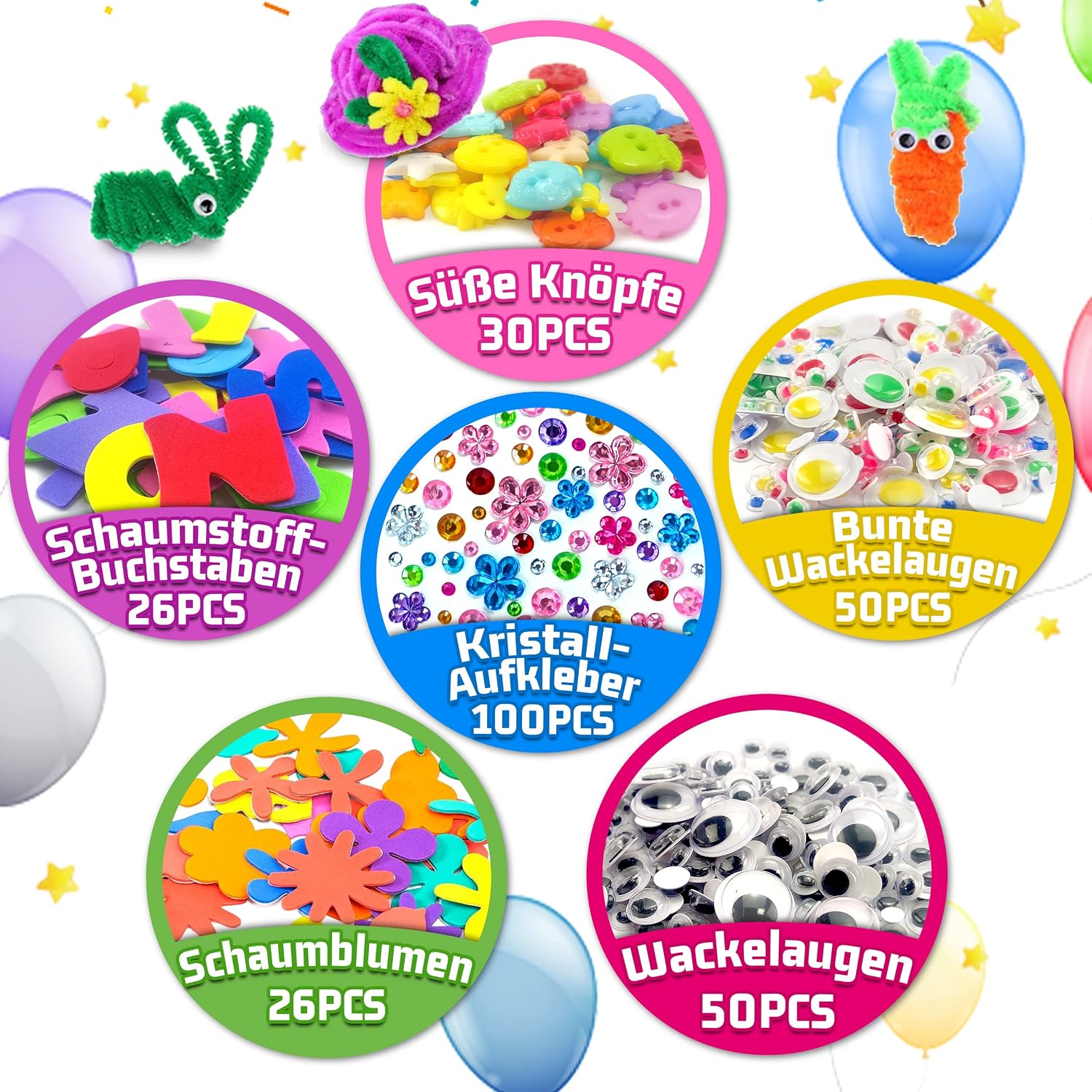 Detalle de obqo 2000+ craft supplies box for kids