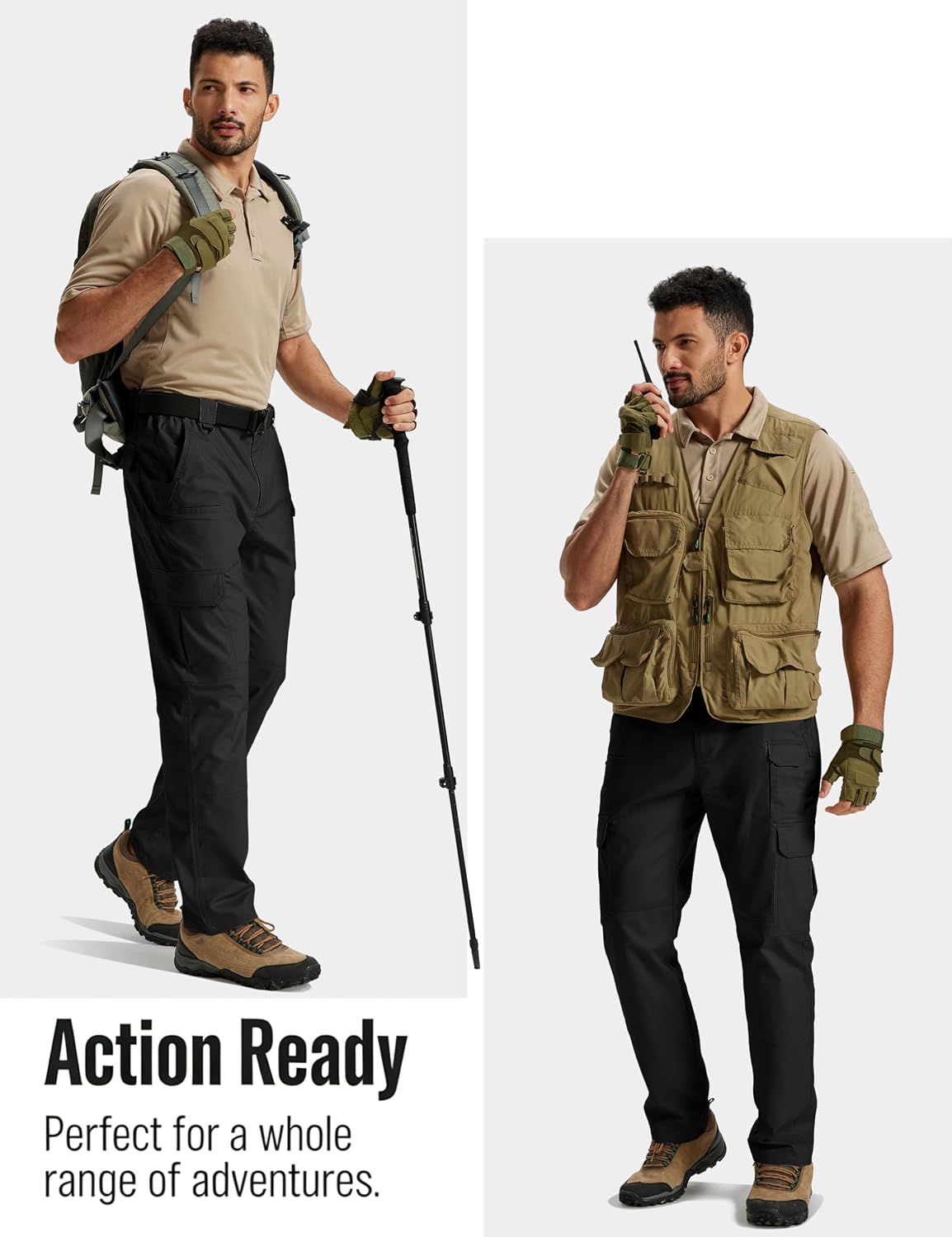 Detalle de TACVASEN Men's Tactical Pants Ripstop